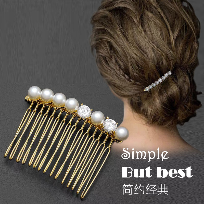 Pearl hair comb