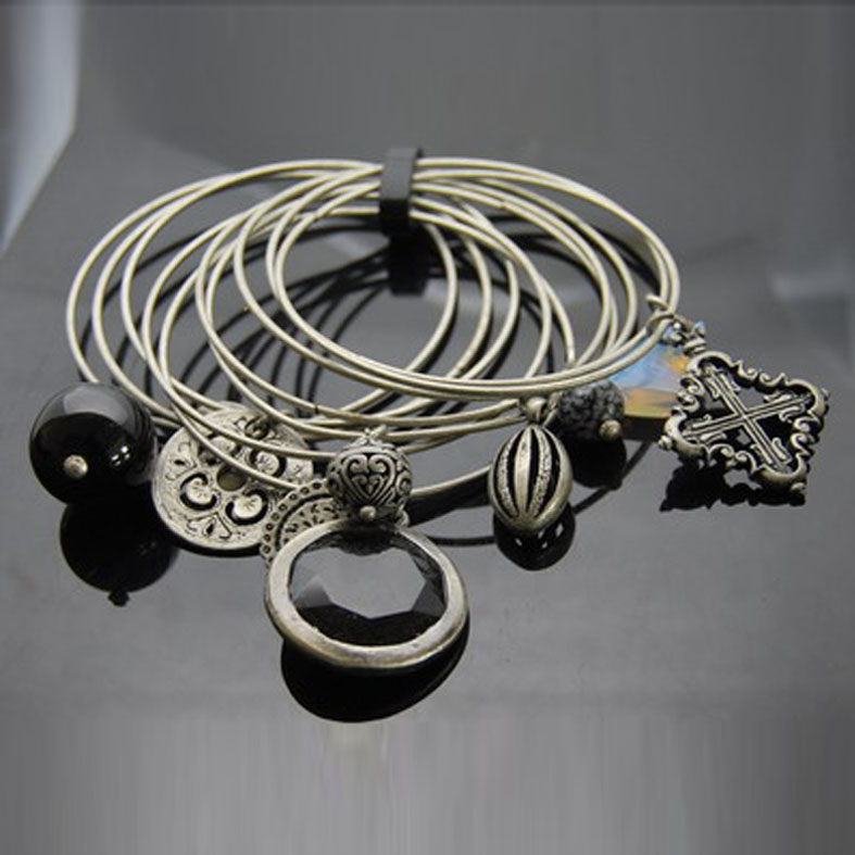 Antique style Charms Bangle